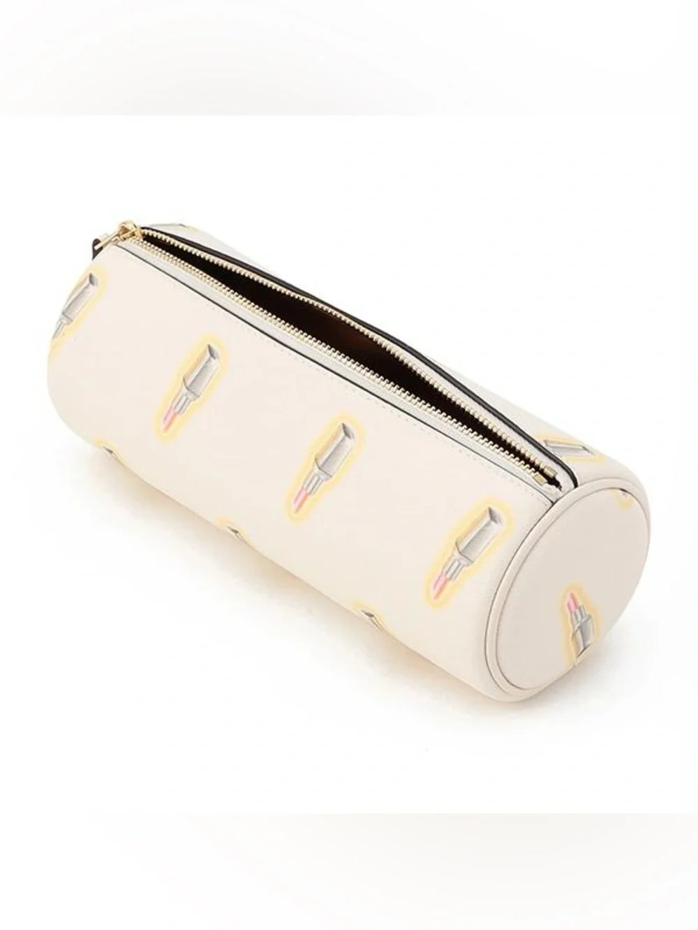 Coach Cream Lipstick Print Makeup Bag
